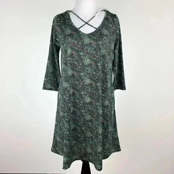 New Heathmoor womens dress size S green floral - Picture 2 of 7
